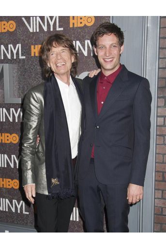Jagger père et fils complices à la première de "Vinyl"