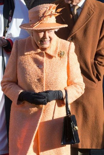 La reine Elizabeth II à Hillington, le 17 janvier 2016