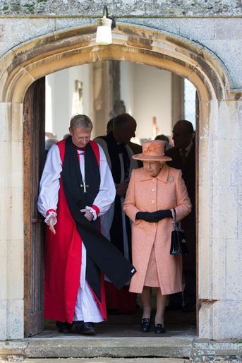 La reine Elizabeth II à Hillington, le 17 janvier 2016