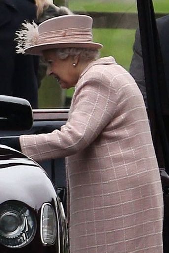 La reine Elizabeth II à Sandringham, le 24 janvier 2016