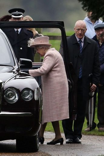 La reine Elizabeth II à Sandringham, le 24 janvier 2016