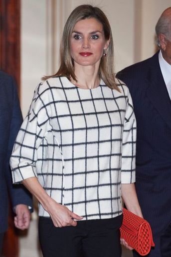 La reine Letizia d'Espagne, le 18 février 2015