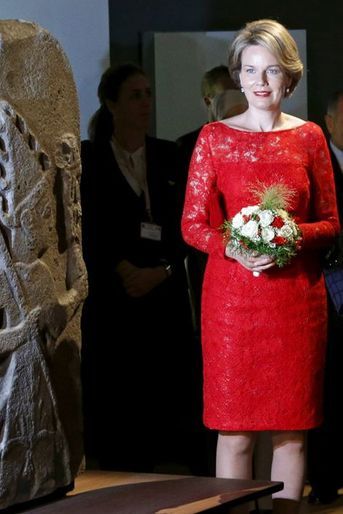 La reine Mathilde de Belgique le 6 octobre 2015