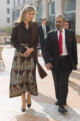 La reine Maxima des Pays-Bas à Islamabad, le 9 février 2016