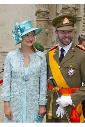 Le prince Guillaume, Grand-Duc héritier du Luxembourg et son épouse la princesse Stéphanie