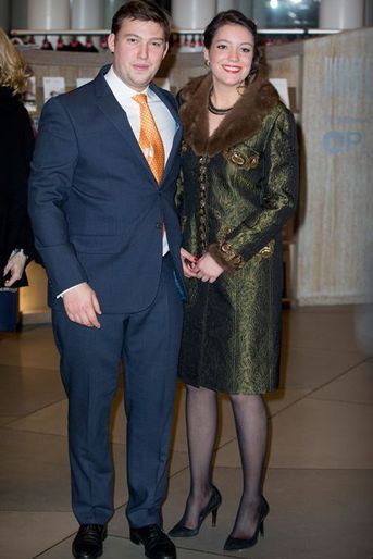 Le prince Sébastien et la princesse Alexandra de Luxembourg aux 95 ans de leur grand-père le grand-duc Jean, le 9 janvier 2016
