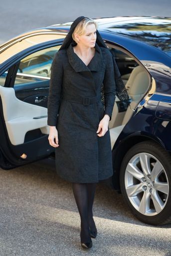 La princesse Charlène de Monaco, à Monaco le 7 avril 2015