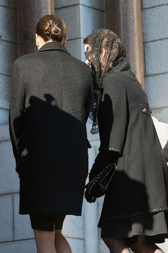 Les princesses Stéphanie et Caroline, à Monaco le 7 avril 2015