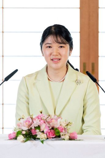 La princesse Aiko du Japon s&#039;exprime devant la presse au Palais impérial à Tokyo, le 17 mars 2022