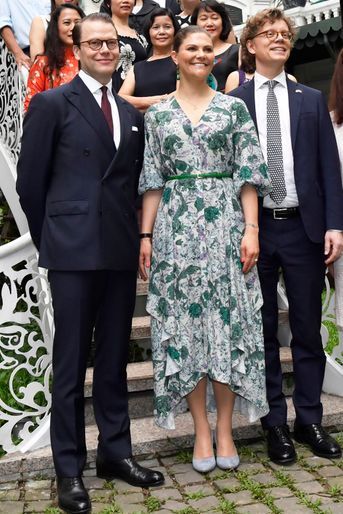 La princesse Victoria de Suède dans une robe House of Dagmar à Hanoi, le 6 mai 2019