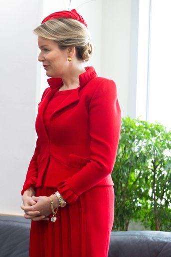 La reine des Belges Mathilde en Corée du Sud, le 27 mars 2019