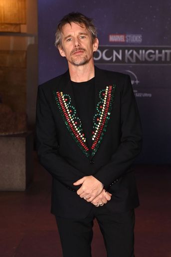 Ethan Hawke à la projection de la saison 1 de la série «Moon Knight», au British Museum, à Londres, le 17 mars 2022.