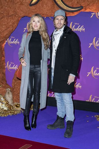 Elodie Fontan et Philippe Lacheau à la première du film &quot;Aladdin&quot; à Paris, le 8 mai 2019