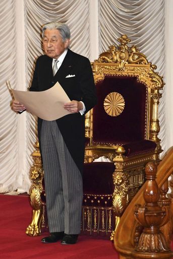 L'empereur Akihito du Japon, le 28 janvier 2019