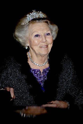 L&#039;ex-reine Beatrix des Pays-Bas à Amsterdam, le 9 avril 2019