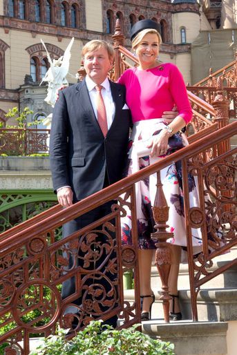 La reine Maxima et le roi Willem-Alexander des Pays-Bas à Schwerin, le 20 mai 2019