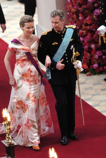 La princesse Mathilde et le prince Philippe de Belgique à Copenhague, le 14 mai 2004