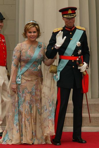 La grande-duchesse Maria Teresa et le grand-duc Henri de Luxembourg à Copenhague, le 14 mai 2004
