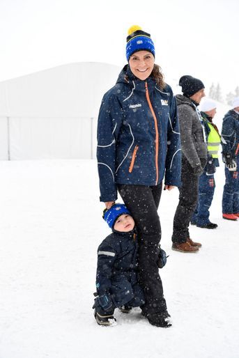 La princesse Victoria de Suède et le prince Oscar à Ostersund, le 17 mars 2019