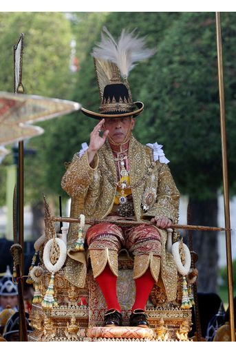 Le roi de Thaïlande Maha Vajiralongkorn à Bangkok le 5 mai 2019