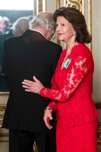 La reine Silvia et le roi Carl XVI Gustaf de Suède à Stockholm, le 14 mars 2019