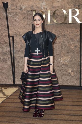 Amira Casar au défilé Croisière Dior au Palais El Badi à Marrakech, le 29 avril 2019