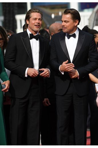 Brad Pitt et Leonardo DiCaprio lors de la montée des marches du film «Once Upon A Time In Hollywood» à Cannes le 21 mai 2019