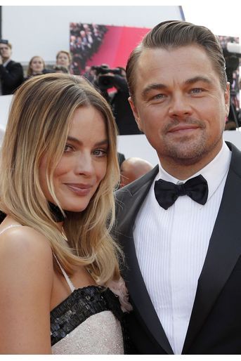 Margot Robbie et Leonardo DiCaprio lors de la montée des marches du film «Once Upon A Time In Hollywood» à Cannes le 21 mai 2019