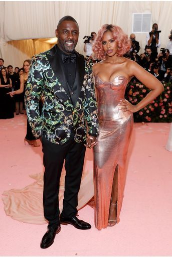 Idris Elba et Sabrina Dhowre au MET Gala à New York le 6 mai 2019