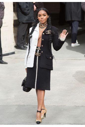 Janelle Monae au défilé Chanel à Paris le 3 mars 2020