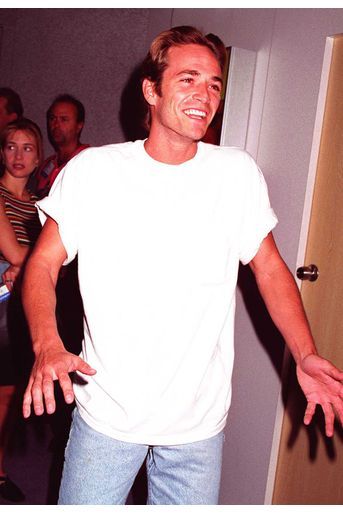 Luke Perry lors d&#039;une convention à Las Vegas en 1994