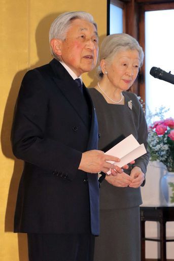 L'empereur Akihito et l'impératrice Michiko du Japon à Kyoto, le 27 mars 2019