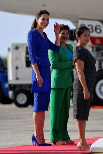 Kate Middleton à l&#039;aéroport à Belize City, le 19 mars 2022