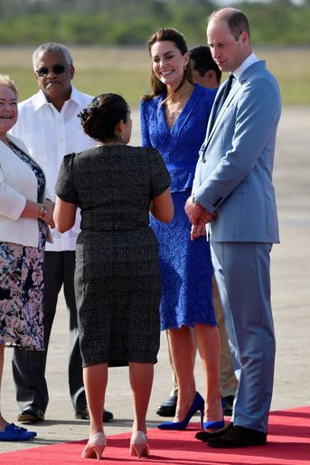 Le duc et la duchesse de Cambridge à l&#039;aéroport à Belize City, le 19 mars 2022