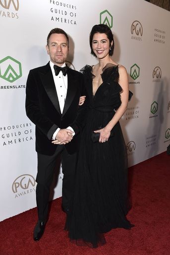 Ewan McGregor et Mary Elizabeth lors de la cérémonie annuelle des «Producers Guild Awards», à Los Angeles, le 19 mars 2022.