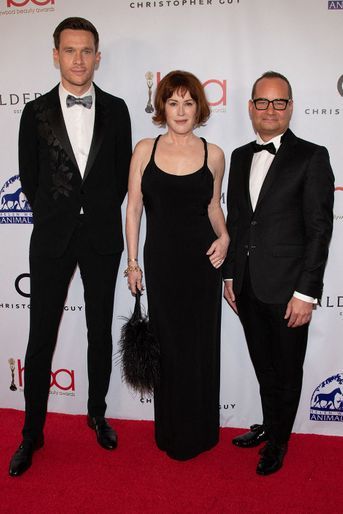 Molly Ringwald, Marco Parsiegla et Renaud Salmon lors de la cérémonie des «Hollywood Beauty Awards», à Los Angeles, le 19 mars 2022.