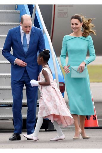 Kate Middleton et le prince William arrivent à Nassau, le 24 mars 2022