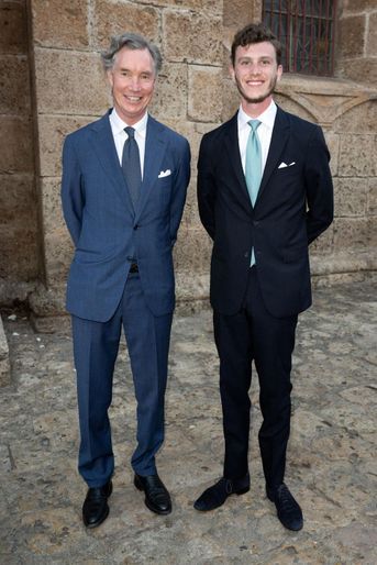 Le prince Guillaume de Luxembourg et son fils le prince Paul-Louis de Nassau à Carthagène des Indes, le 25 mars 2022