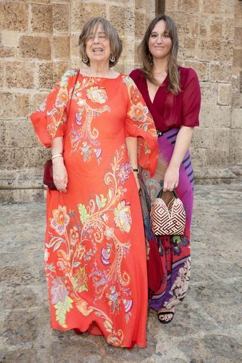 La princesse Nora de Liechtenstein et sa fille la princesse Teresa Sartorius à Carthagène des Indes, le 25 mars 2022