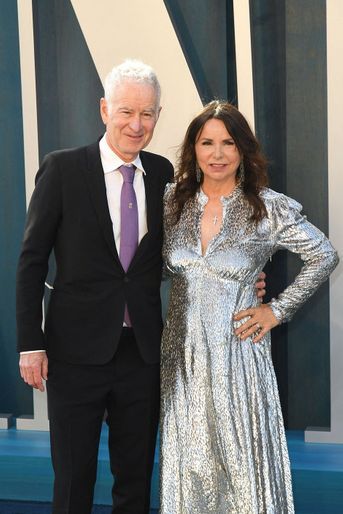 John McEnroe et Patty Smyth à la soirée Vanity Fair, le 27 mars 2022, à Los Angeles.