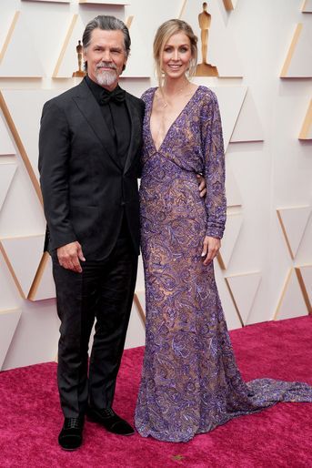 L&#039;acteur Josh Brolin et son épouse Kathryn Boyd Brolin.