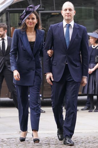 Lord Frederick Windsor et sa femme Sophie à l&#039;abbaye de Westminster, le 29 mars 2022