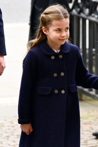 La princesse Charlotte de Cambridge à l&#039;abbaye de Westminster, le 29 mars 2022