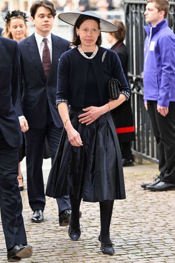 La nièce de la reine Elizabeth II, Sarah Chatto (fille de la princesse Margaret) à l&#039;abbaye de Westminster, le 29 mars 2022