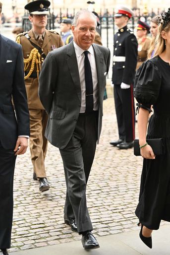 Le neveu de la reine Elizabeth II, David Armstrong-Jones (fils de la princesse Margaret) à l&#039;abbaye de Westminster, le 29 mars 2022