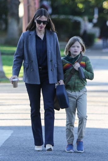 Jennifer Garner et son fils Samuel, à Los Angeles, le 11 mars 2022