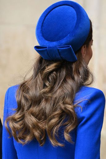 La coiffure de Kate Middleton à l&#039;abbaye de Westminster, le 14 mars 2022