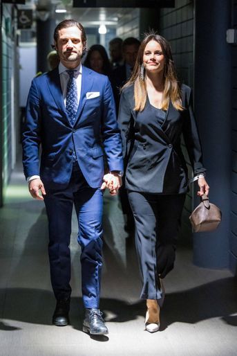 La princesse Sofia avec le prince Carl Philip de Suède à Stockholm, le 2 avril 2022