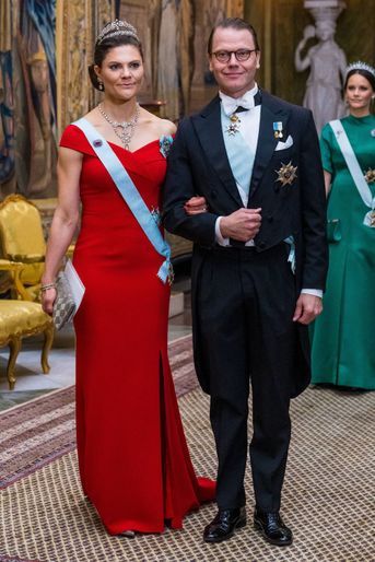 La princesse héritière Victoria et le prince Daniel de Suède à Stockholm, le 6 avril 2022
