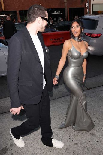 Pete Davidson et Kim Kardashian le 7 avril 2022.
